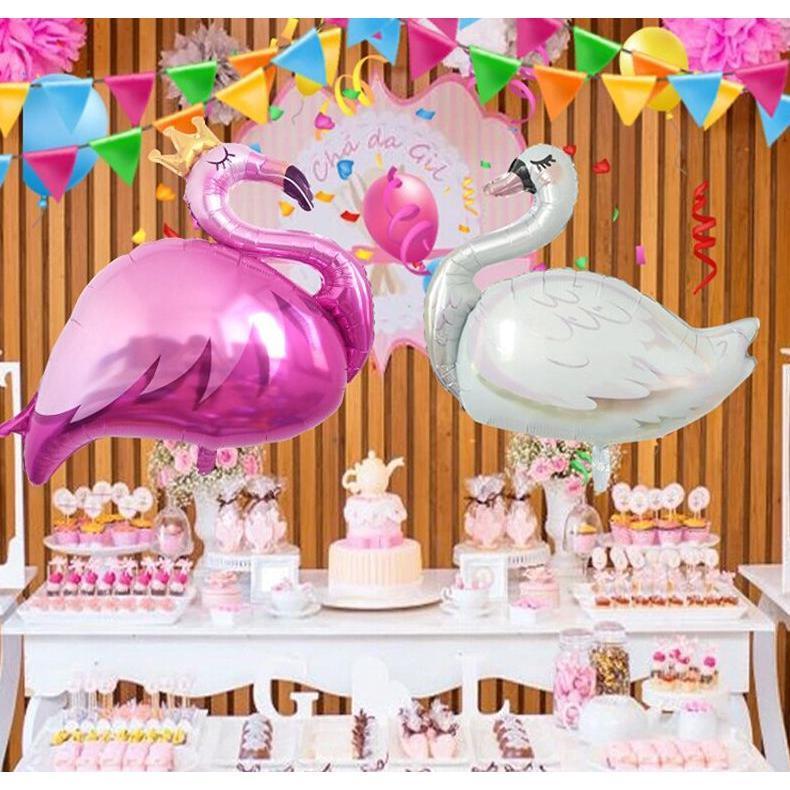 Crown Flamingo Swan Helium Foil Balloon Inflatable Wedding Decoration Balloon Happy Birthday Kids (521L)