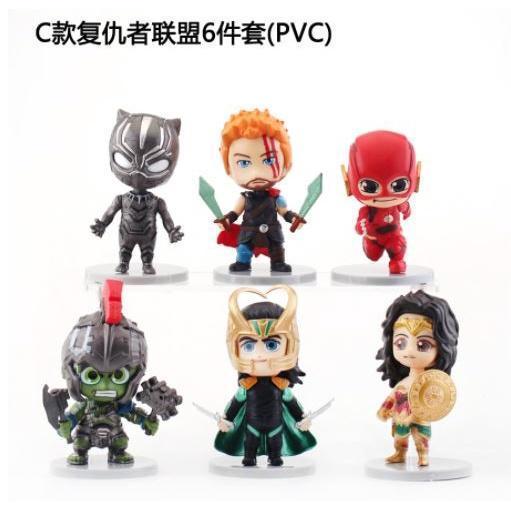 Superhero avengers Action Figure Toys Superheros Ironman Captain America Hulk 超级英雄雷神绿巨人复仇者联盟(1669L)
