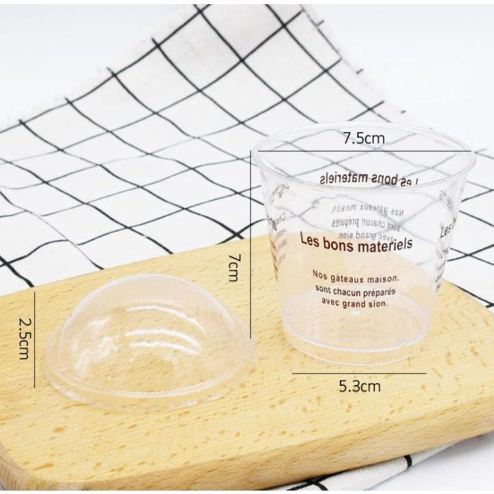 10set Disposable Milkshake Smoothie Cups Plastic Dessert Bowl Container with Lid for Bar Cafe Home Summer Party (1488L) - Image 7
