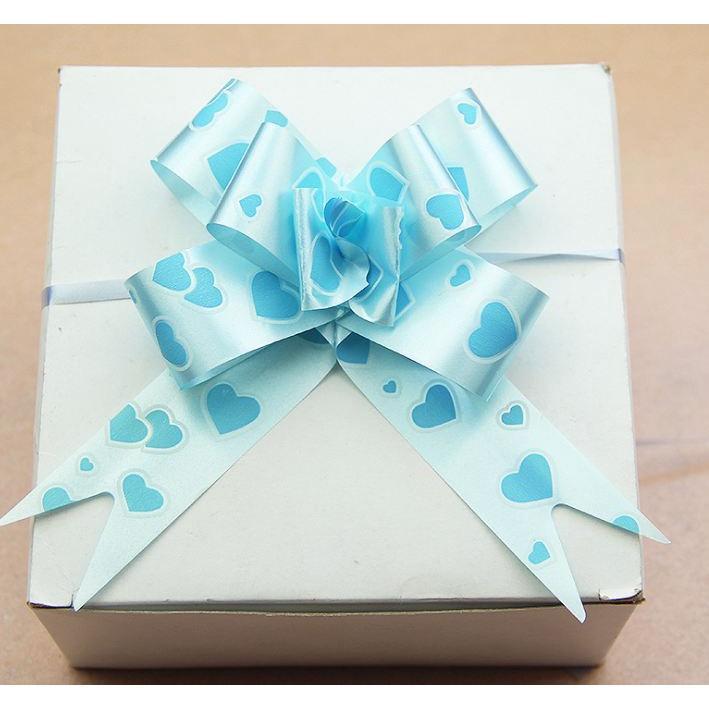 10pcs/lot 3cm Ribbon (Heart) Christmas Gift Wrap Pull Bows Gift Ribbons Happy New Year Birthday Wedding Car Decor(467L) - Image 4