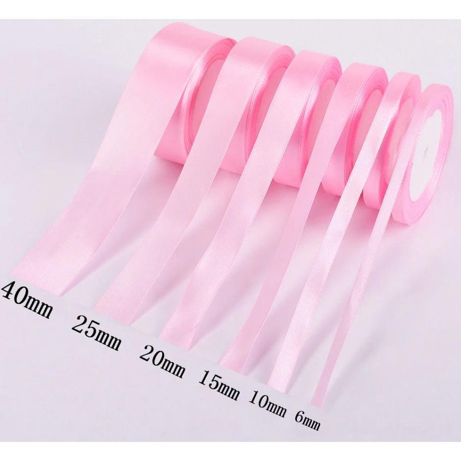 2.5cm Handmade DIY Material Silk Satin Ribbon for Wedding Party Gift Wrap Accessories Sewing Christmas Decoration(533L) - Image 3
