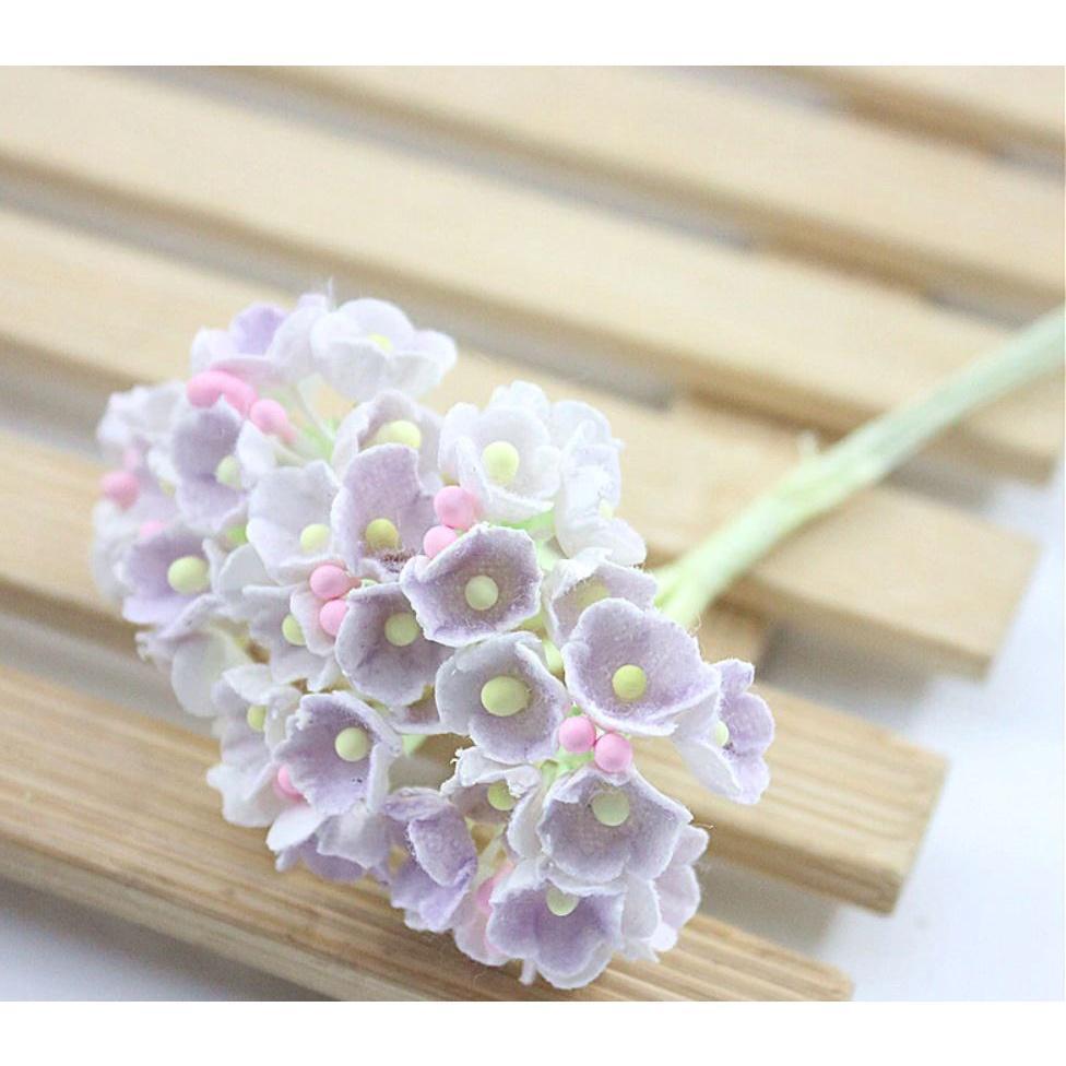 8 pieces DIY mini artificial rose paper flower bouquet wedding wreath decoration accessories artificial flower (626L) - Image 7