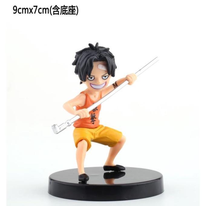 One Piece Childhood Luffy Issaab Three Brothers Cake Model Collection Christmas Birthday PVC Kids Toys Anime(968L) - Image 10
