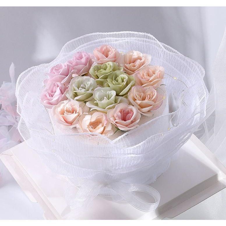 Happy Mother's Day Cake Decoration Valentine's Day Goddess Queen H ins wind wrinkled yarn cake border decoration (1318L) - Image 6