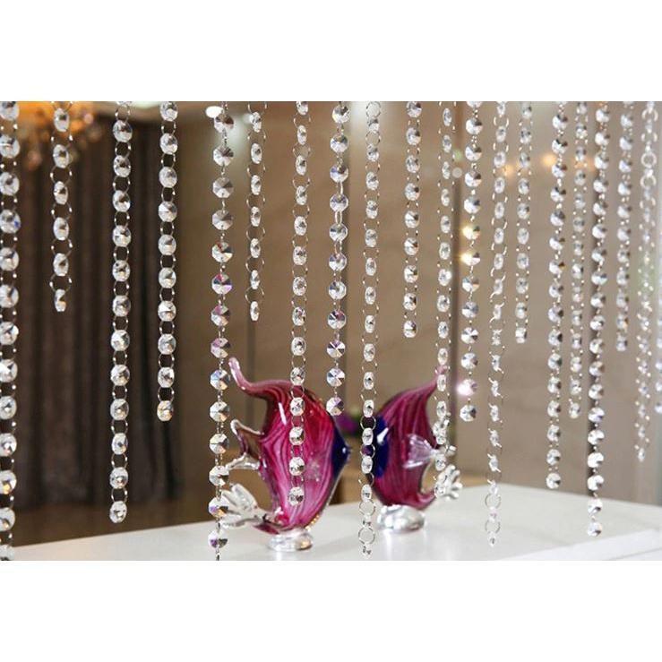 1M 14/16/18mm Crystal Clear Acrylic Octagonal Bead Garland Strand Curtain Christmas Hanging Wedding Decor Trees(1799L) - Image 9