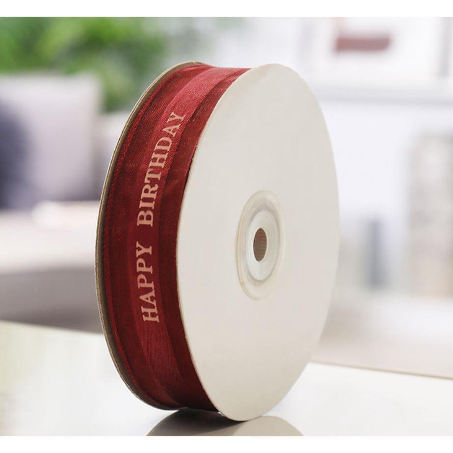 5M 25mm Printed Polyester Ribbon for Wedding Christmas Party Decorations DIY Bow Craft Ribbons Card Gift Wrapping(1404L) - Image 17