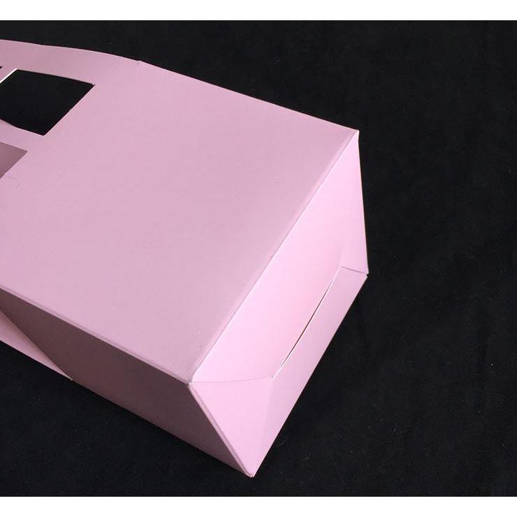 Portable Flower Box Waterproof Paper Handy Gift Bag Kraft Handbag Wedding Rose Party Gift Box Packaging(1014L) - Image 6