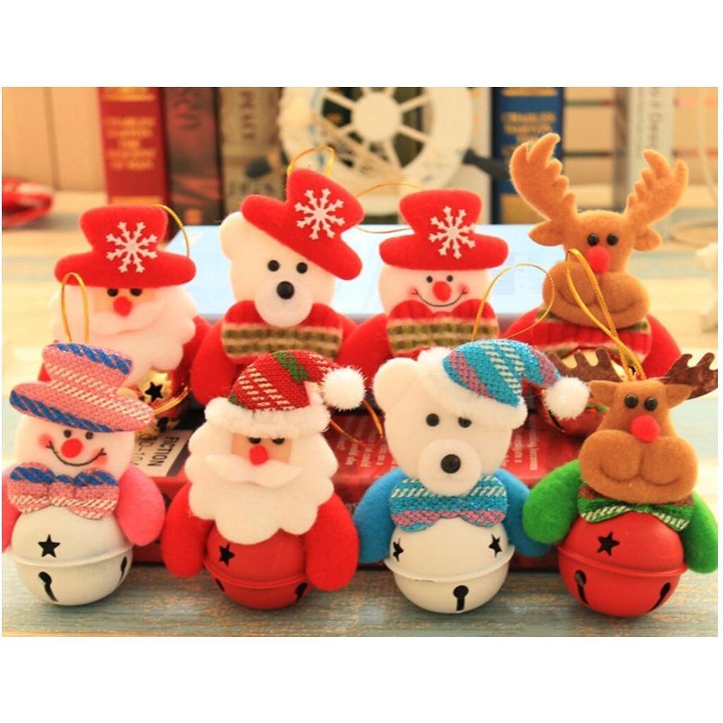Christmas Decorations Plush ball doll pendant ski Snowman Pendant Christmas Tree Pendant festival decoration(1105L) - Image 2
