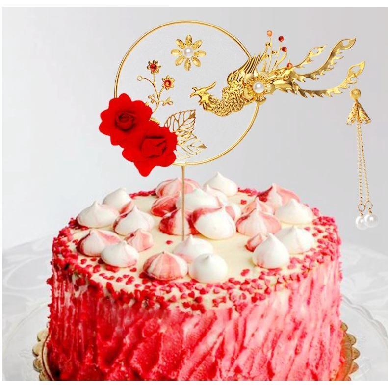 Chinese style birthday King Queen Acrylic Cake Topper Cartoon Girls Boy Happy Birthday Cake Topper(947L) - Image 6