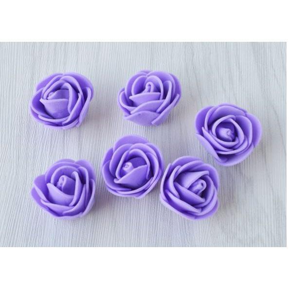 12pcs 3.5cm Mini PE Foam Rose Heads Artificial Silk Flowers for Home Garden DIY Pompom Wreaths Wedding 泡沫玫瑰花(847L) - Image 12