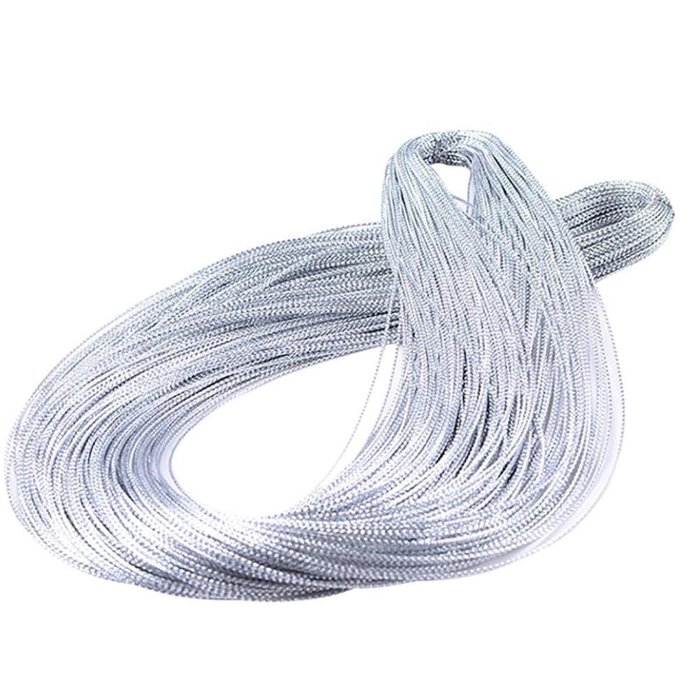 50m/100m Rope Gold Silver Red Cord Gift Packaging String Metallic Jewelry Thread Cord DIY Tag Line Bracelet 吊卡牌线绳 (863L) - Image 7
