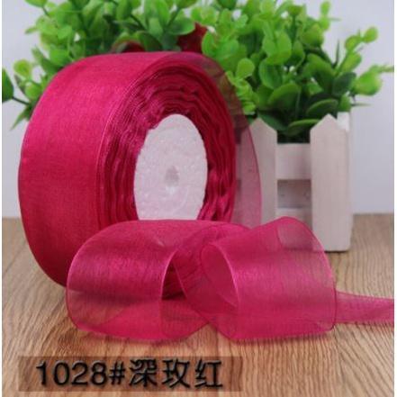 5yard 1.5/2/2.5/4cm Organza Ribbon gift wrapping decoration Christmas silk ribbons for Wedding DIY Craft Handmade(1521L) - Image 10
