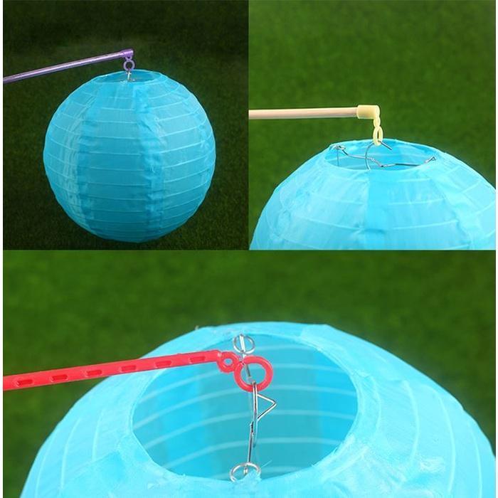 3pc 28cm Solid Portable Pole Handle Lifter Balloon Lantern Accessories Holiday Party Decoration(1475L)