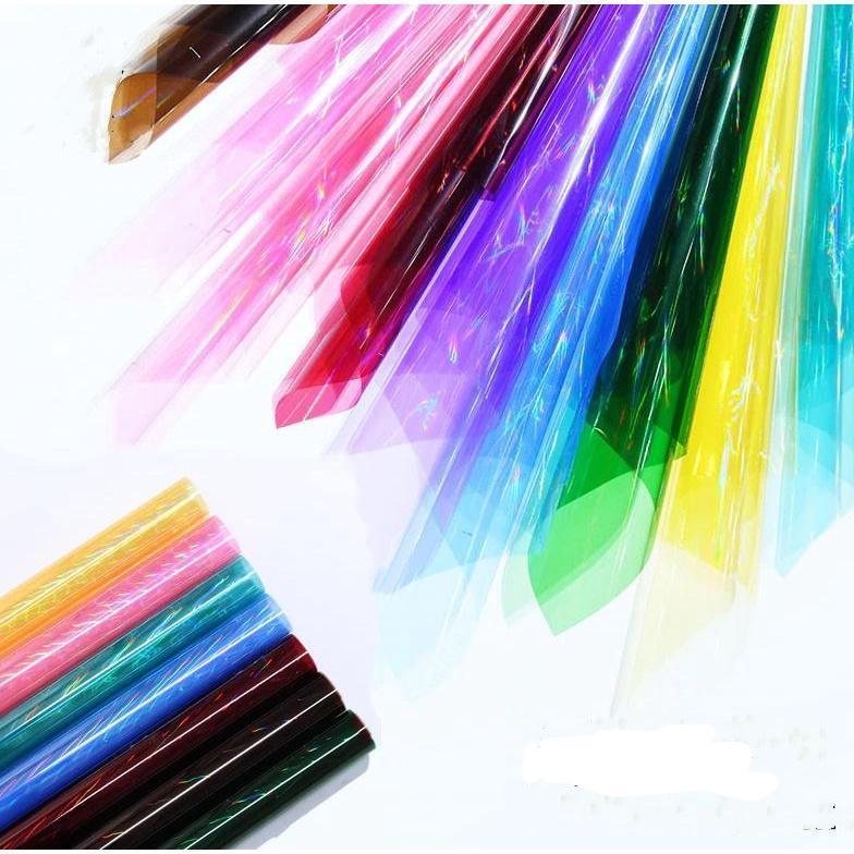 58*58cm Rainbow Cello Flower Floral Wrapping Paper Candy Cake Cookie Packaging Craft Gift Packing Colorful (1532L) - Image 2