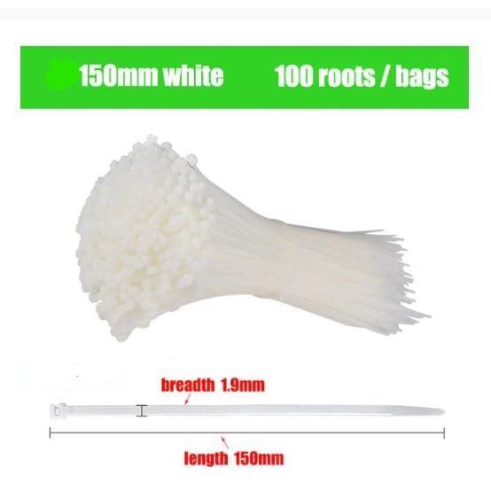 150/200/250/350/450/500/550/600/650mm Self-locking Nylon Cable Ties Plastic Zip Tie Wire Binding Wrap Straps (1954L) - Image 13