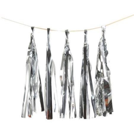 5pcs 14inch Gold Silver Tissue Paper Tassel Christmas Decoration Birthday Diy Hanging Garland Wedding EventParty (1445L) - Image 10
