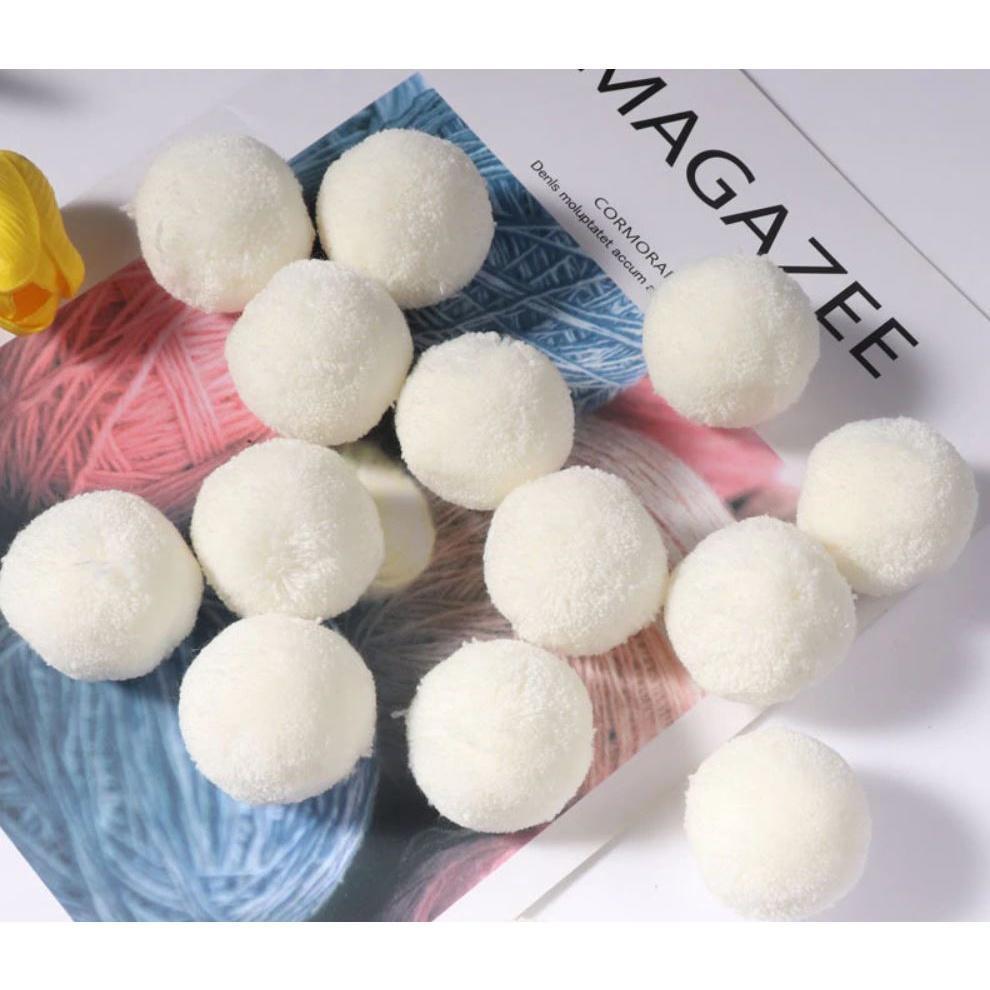 4pcs Colours pompom 5cm 2 kinds of size party home garden wedding decoration clothing DIY sewing children toys(1089L) - Image 4