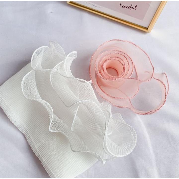 Happy Mother's Day Cake Decoration Valentine's Day Goddess Queen H ins wind wrinkled yarn cake border decoration (1318L) - Image 14