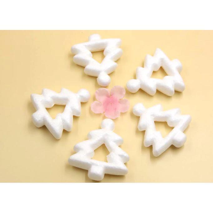 2PCS 75MM Hollow Christmas Tree White Modelling Polystyrene Styrofoam Tree For Christmas Party Decoration DIY (1714L) - Image 3