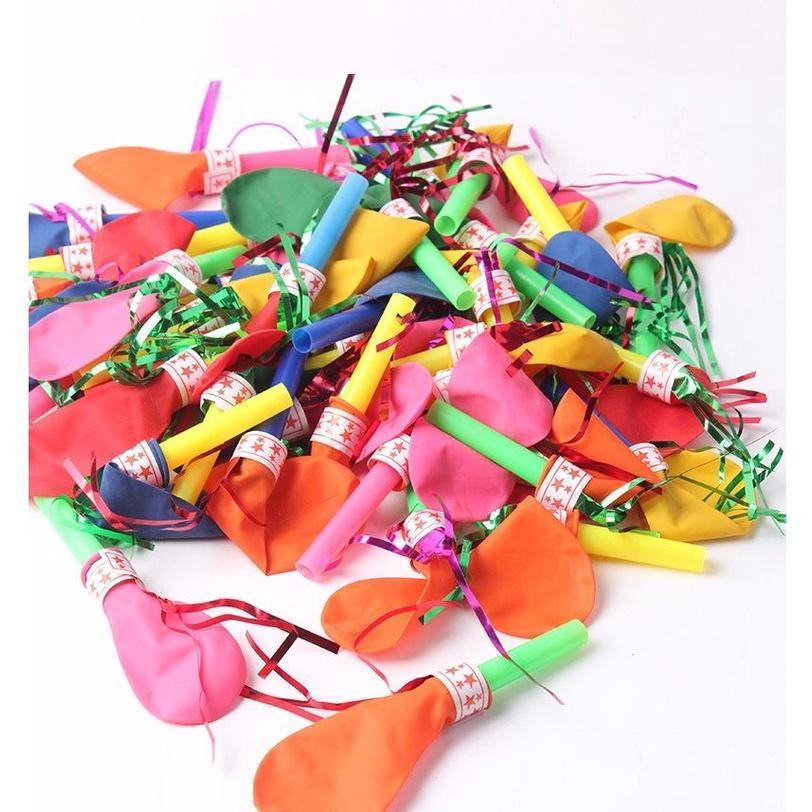5pcs Whistle balloons Loudspeaker Latex balloon Shape Birthday Party Decorations Wedding children's day Baby toys(1361L) - Image 3