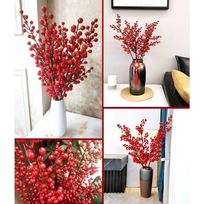 Fortune Fruit Artificial Flowers for Wedding DIY Home Decoration Christmas Valentine's Day Easter Garden Outdoor(1639L) - Image 8
