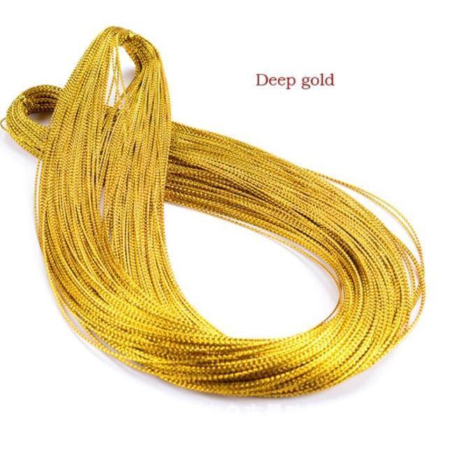 100m 1.5mm Rope Gold Silver Cord Gift Packaging String Metallic Jewelry Thread Cord DIY Tag Line 金银丝绳子 (1766L) - Image 6