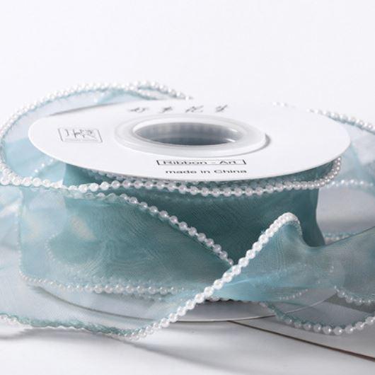 4cm*1yard Bow Pearl Fishtail Yarn Belt Clothing Wedding Accessories Lace Flowers Bouquet Gift Box Packaging(1922L) - Image 19