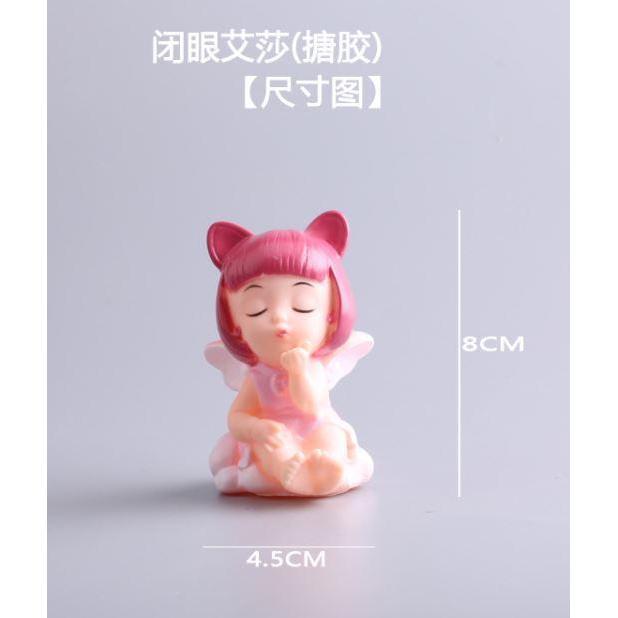 Cartoon Prone Sleeping Angel Cake Decor Ornament Wedding Engagement Kids Birthday Party (970L) - Image 8