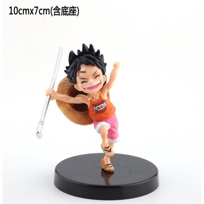 One Piece Childhood Luffy Issaab Three Brothers Cake Model Collection Christmas Birthday PVC Kids Toys Anime(968L) - Image 11