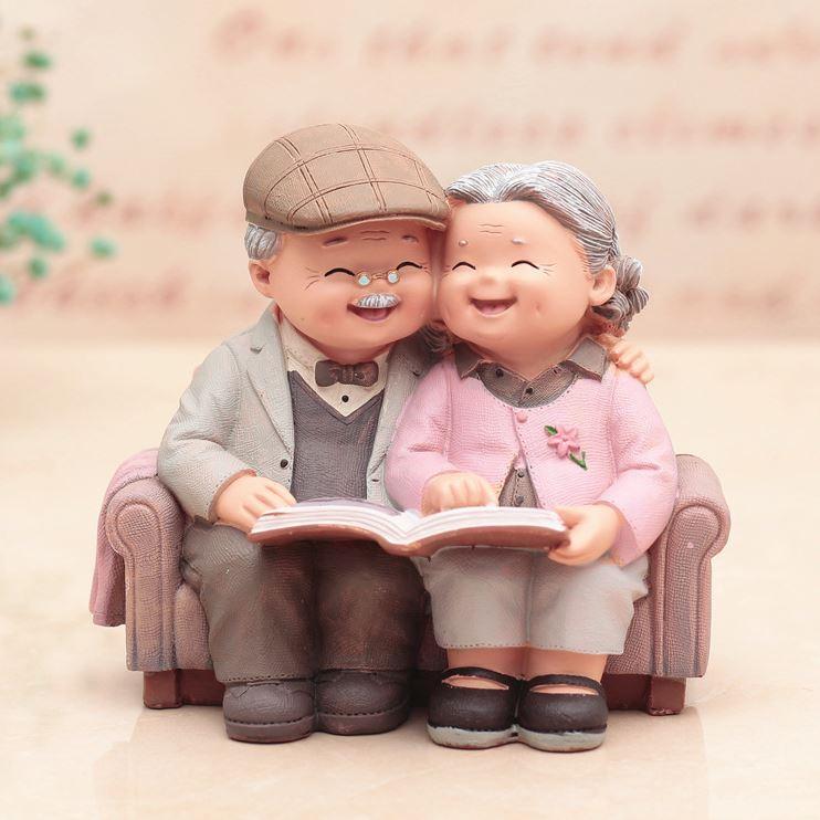 Grandparents Model Ornament Creative Sweety Lovers Couple Ornaments Modern Home Decoration Living Room (1304L) - Image 8