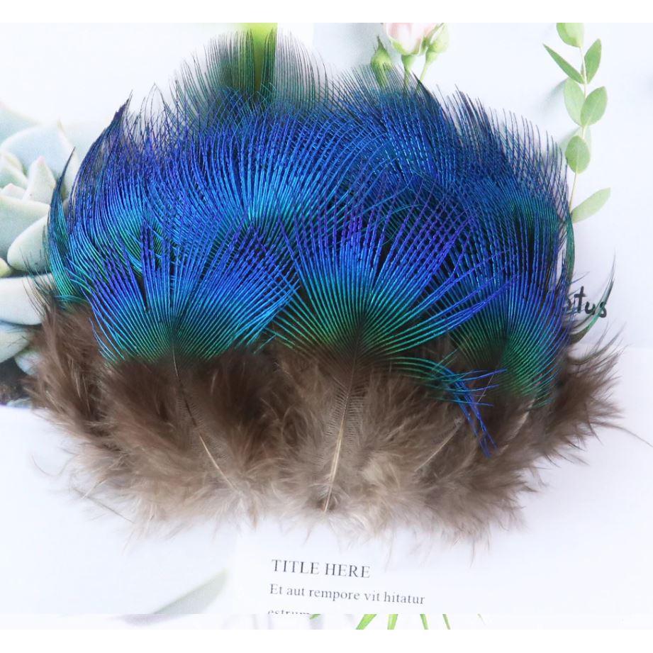 Natural Pheasant Feather Chicken Peacock Feathers for Crafts DIY Jewelry Hair Accessory Plumes Decoration(1189L) - Image 2
