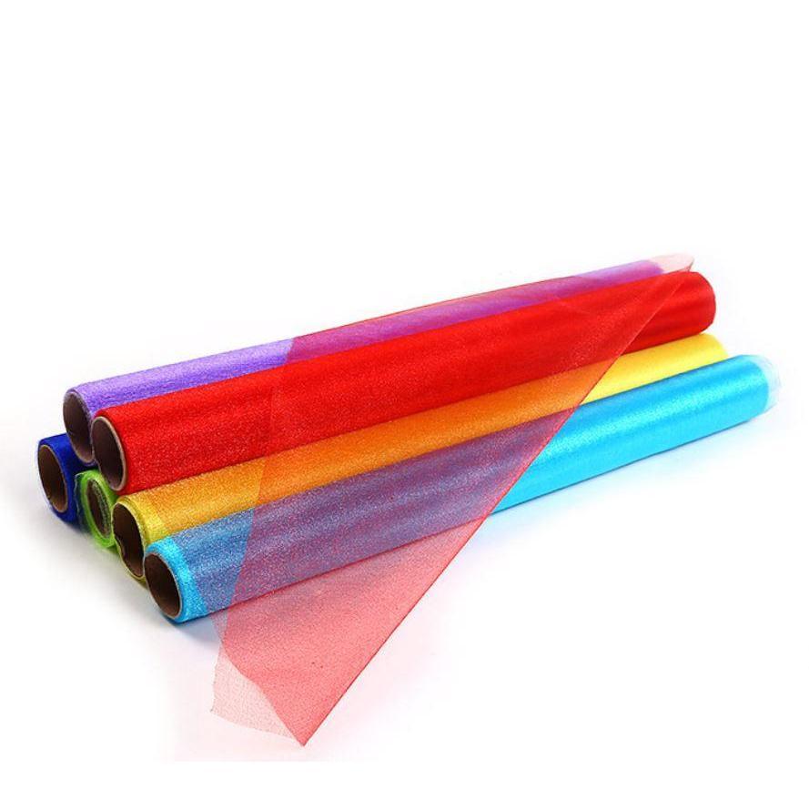 48cm*5yards Wrapped Paper Bouquet Wrapping Paper Material Florist Wrapping Paper Flowers Paper Snow Yarn Silk(1084L) - Image 5