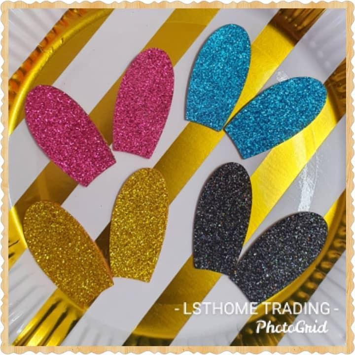 10pcs 2cm Multi-Color Gold Powder Rabbit ears padded applique Crafts for garment accessories and Girl Hair Jewelry(1707L - Image 2
