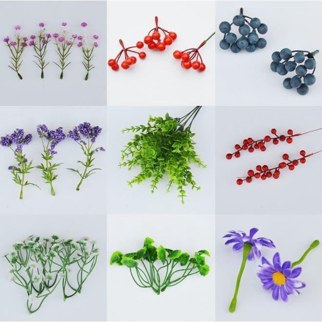 Mini Core Stamen diy Bonsai Decorative Accessories Flowerpot Filling Decoration Fake Plants DIY Wreath Fake(1637L)