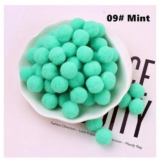 12pcs 30mm DIY Fluffy Soft Pompom Plush Pom Poms Ball Macaron Pompones Handmade Sewing Craft Kid Toy Wedding(1957L) - Image 12