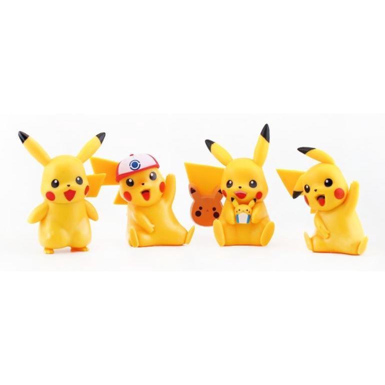 Pokemon Pikachu Figures Toys Pikachu Fridge magnet Action Figures Model Collection Model Decoration 大号实心皮卡丘(1789L)