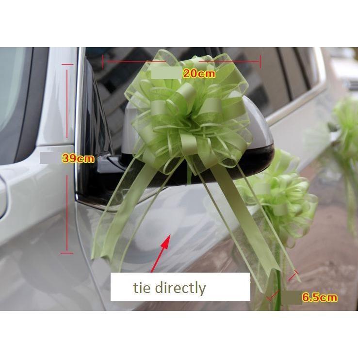 1pcs 65mm large Pull Bow ribbon for bouquet flower Gift Packing Wedding Car Party Decoration(712L) - Image 5