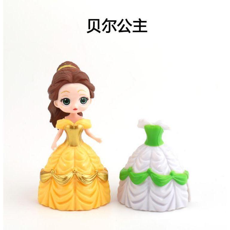 1set Disney Princess toys dolls frozen Elsa Anna Snow White Bella Magic clip Dress clothes change Figures Dolls (875L) - Image 18