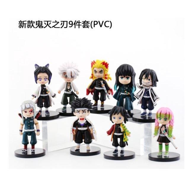 New 9 models Anime Demon Slayer: Kimetsu no Yaiba kamado tanjiro Q version toy hand office decoration新款鬼灭之刃9款(1742L) - Image 6