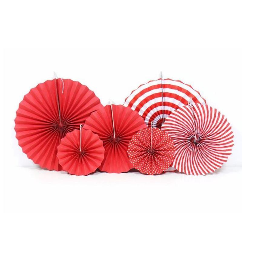 Birthday party paper flower ball paper fan set birthday pull flag party activity(302L) - Image 14