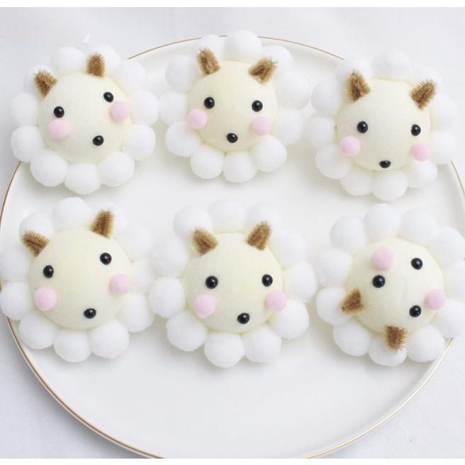 1pc Sunflower Lion Pleasant Goat Cartoon Bouquet Packaging Material Foam Radiant Floral Art Supplies Plush Toy(1618L) - Image 6