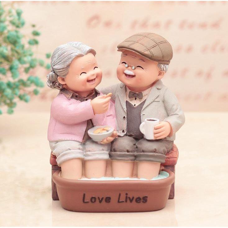 Grandparents Model Ornament Creative Sweety Lovers Couple Ornaments Modern Home Decoration Living Room (1304L) - Image 9