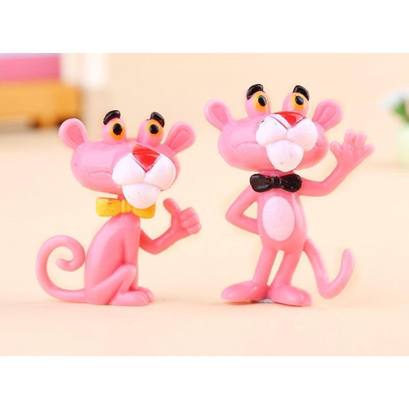 Mini Pink Panther Action Figure Toys Cute Cartoon 4.5Cm PVC Animals Model Toys (794L) - Image 7