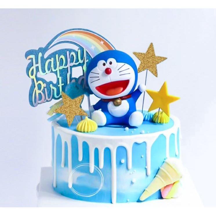 Doraemon Cake Topper Birthday Cake Decoration Party Wedding Dessert Decoration (978L)