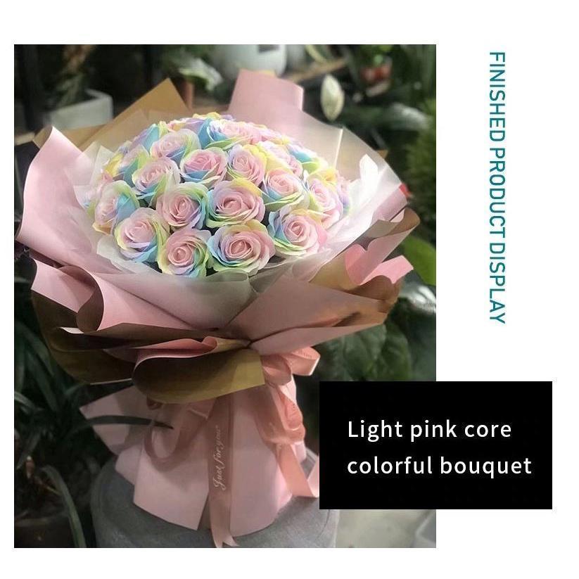 25pcs 5 layer 6cm Colorful Soap Rose Decorative Flowers Soap Flower Petal Wedding Favors Valentine's Day Gift(1778L) - Image 2