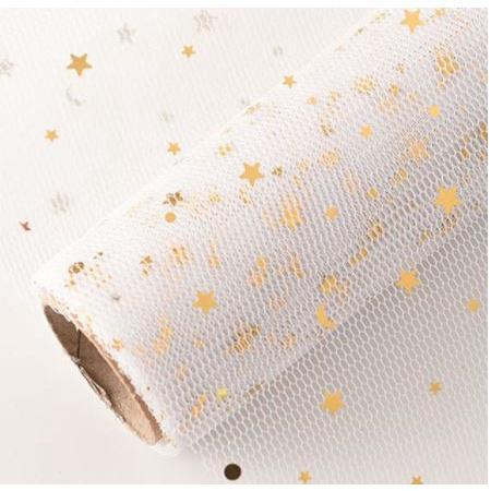 50cm x 1yard Star Moon Soft Lace Mesh Wrapping Paper Flower Bouquet Florist Supplies DIY Decor Valentine's Day(1259L) - Image 13