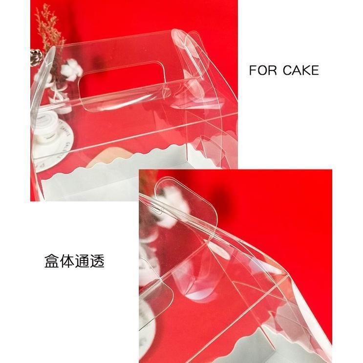 Handle Transparent Birthday Cake Boxes With Paper Tray Wedding Handmade Gift Supplies Baby Show Favor Box(1010L) - Image 9