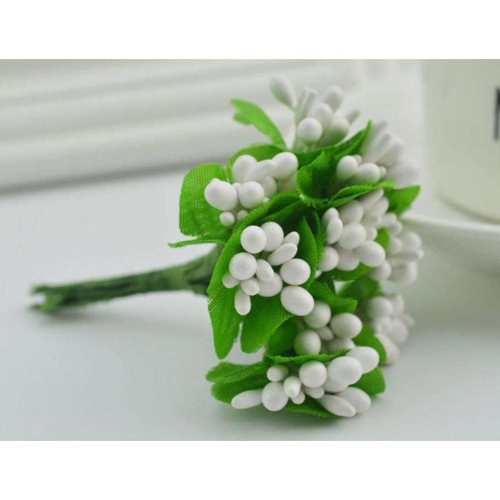 10pcs slik stamen bouquet diy handwork wreaths home wedding decoration Bride headdress gifts Artificial flowers(639L) - Image 14