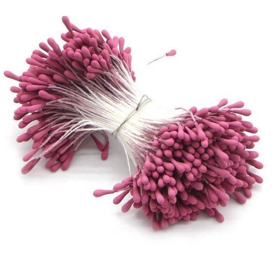 50pcs 2mm-3mm Korea Mini Stamen Matte Handmade Artificial Flowers For Wedding Party Home Decoration 哑光花心花芯 (1588L) - Image 20