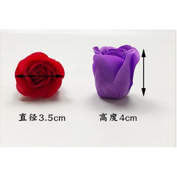 81 Pieces Rose Soap Flower Head Three-layer No Base Rose Soap Flower Head Eternal Flower Simulation Rose (494L) - Image 4